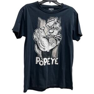 Popeye the Sailor Man distressed thrashed tee sz M